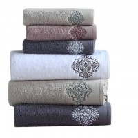 Caresun Best Selling Towel Set 100% Cotton Embroidery Towel For Home Use