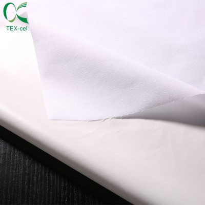 100% polyester 80gsm Plain microfiber Pongee Fabric waterproof PUL fabric laminated with TPU